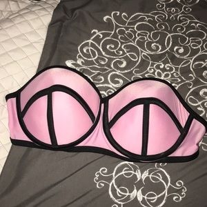 pink swim top